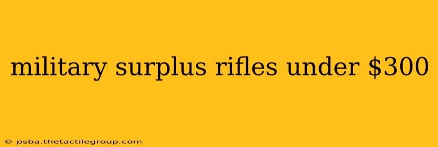 military surplus rifles under $300