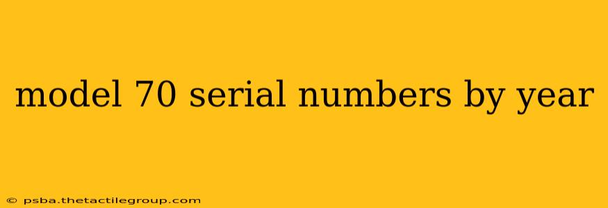 model 70 serial numbers by year