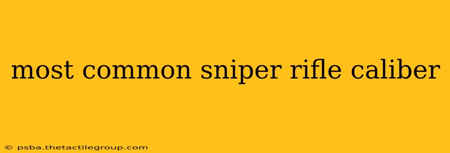 most common sniper rifle caliber