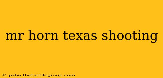 mr horn texas shooting