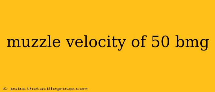 muzzle velocity of 50 bmg