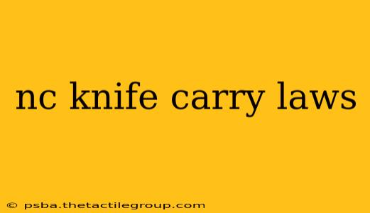 nc knife carry laws