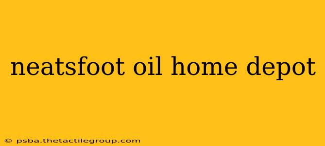 neatsfoot oil home depot