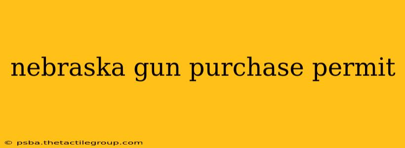 nebraska gun purchase permit