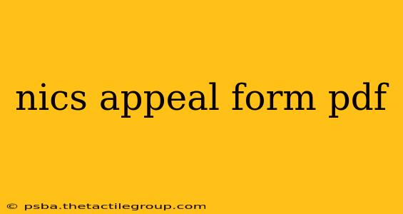 nics appeal form pdf