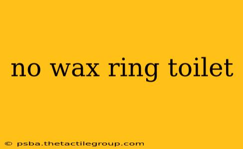 no wax ring toilet