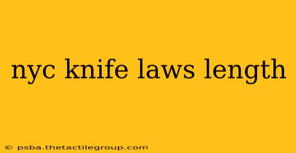 nyc knife laws length