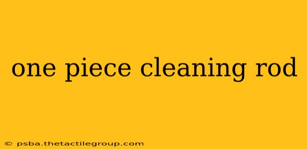 one piece cleaning rod