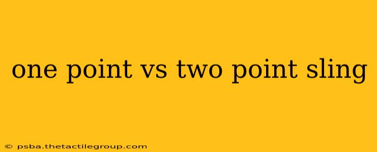 one point vs two point sling