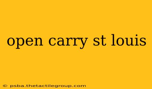 open carry st louis