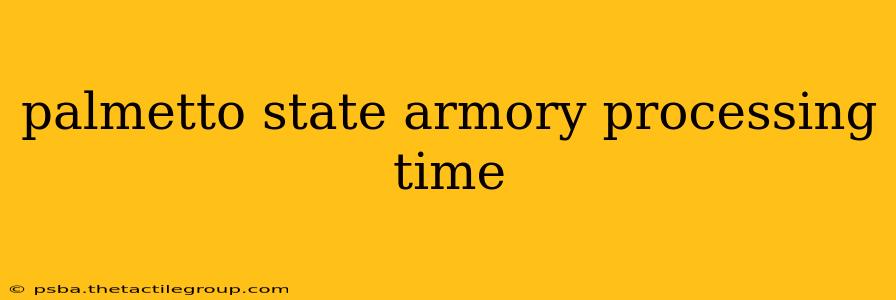 palmetto state armory processing time