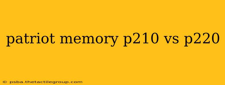 patriot memory p210 vs p220