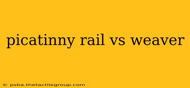 picatinny rail vs weaver