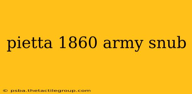 pietta 1860 army snub