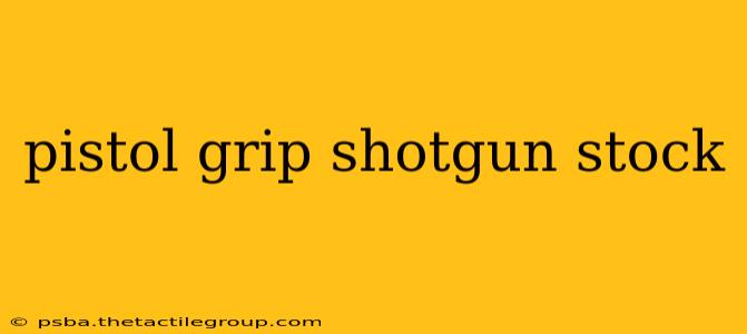 pistol grip shotgun stock