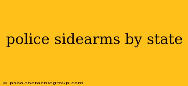 police sidearms by state