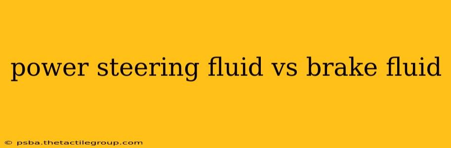 power steering fluid vs brake fluid