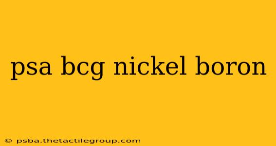 psa bcg nickel boron