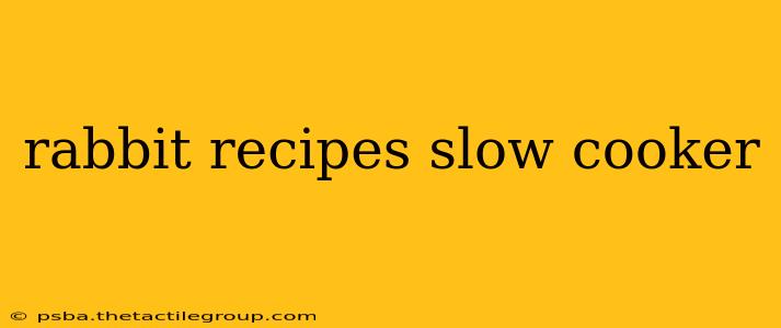 rabbit recipes slow cooker