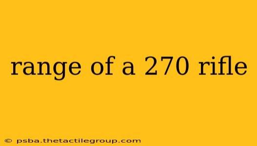 range of a 270 rifle