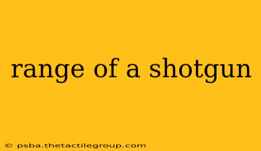 range of a shotgun