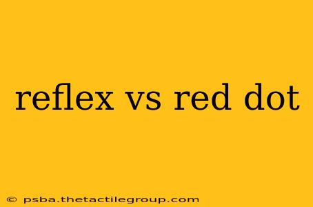 reflex vs red dot