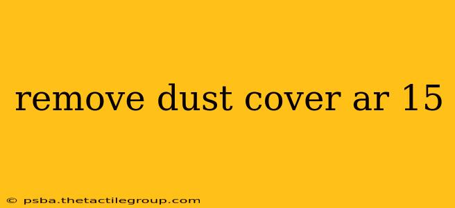 remove dust cover ar 15