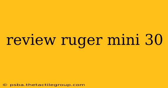 review ruger mini 30