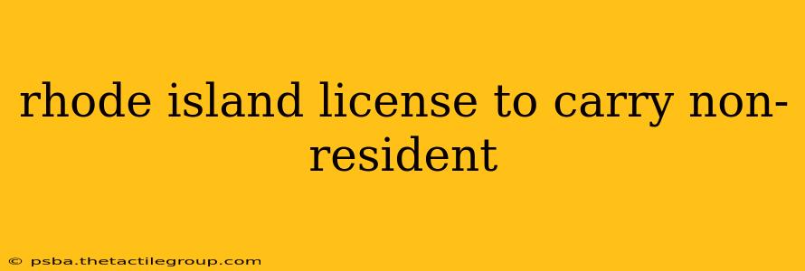 rhode island license to carry non-resident