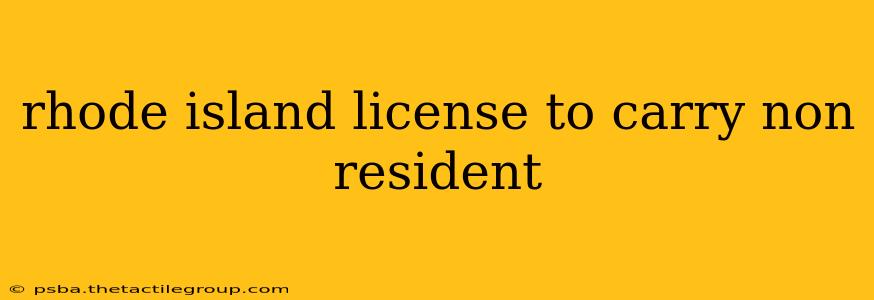 rhode island license to carry non resident