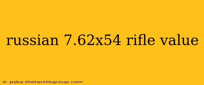 russian 7.62x54 rifle value