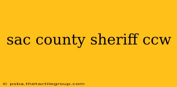 sac county sheriff ccw