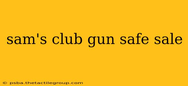 sam's club gun safe sale