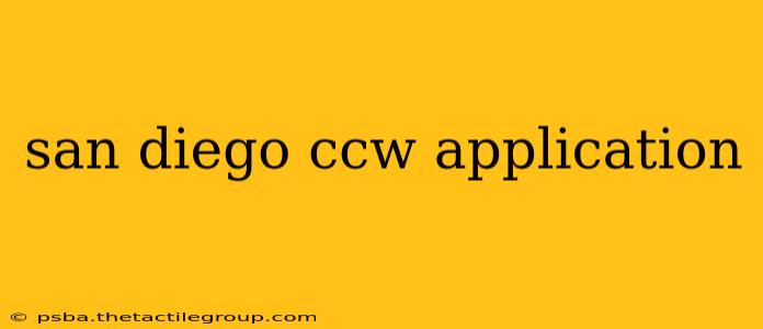 san diego ccw application