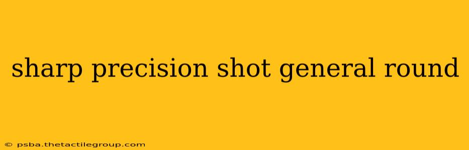 sharp precision shot general round