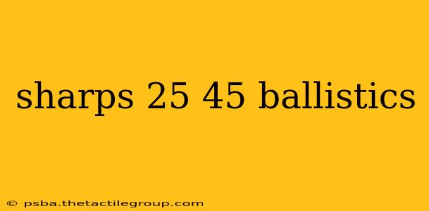 sharps 25 45 ballistics