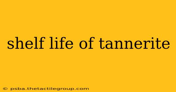 shelf life of tannerite