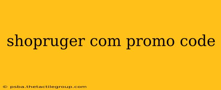 shopruger com promo code