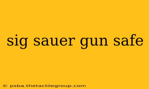 sig sauer gun safe