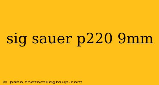 sig sauer p220 9mm