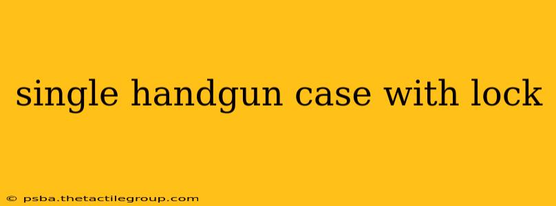 single handgun case with lock