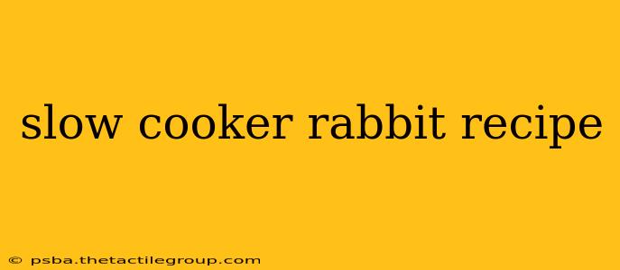 slow cooker rabbit recipe