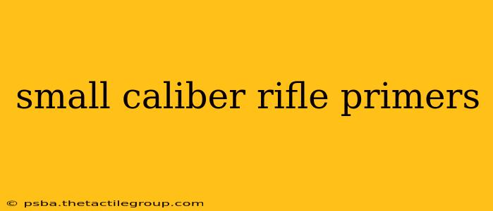 small caliber rifle primers