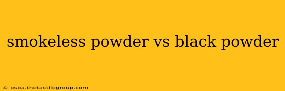 smokeless powder vs black powder