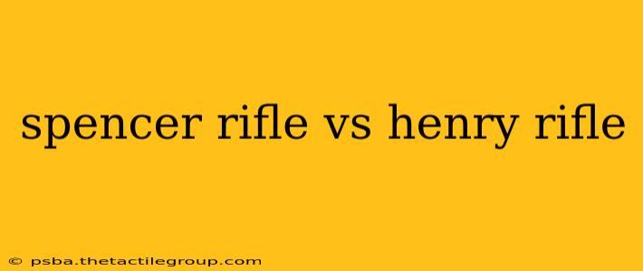 spencer rifle vs henry rifle