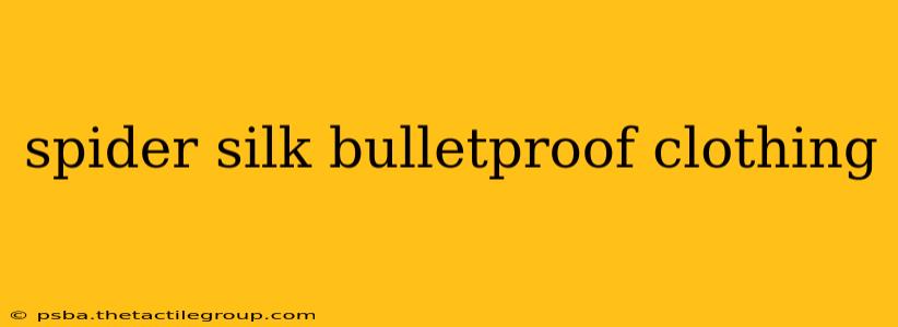 spider silk bulletproof clothing