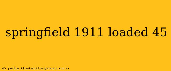 springfield 1911 loaded 45