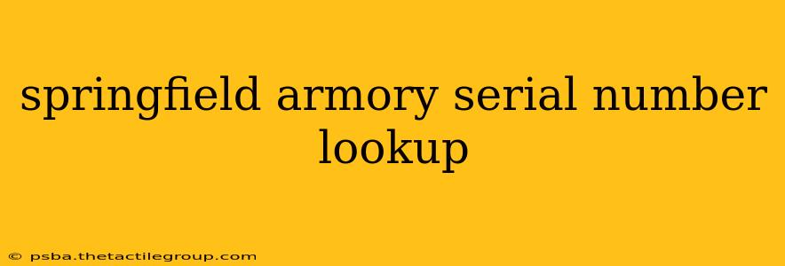 springfield armory serial number lookup