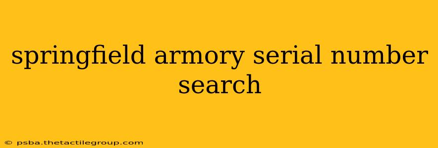 springfield armory serial number search