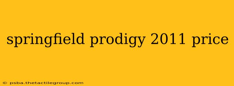 springfield prodigy 2011 price